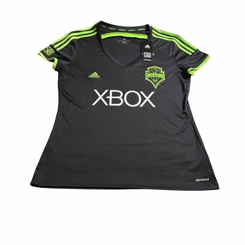Adidas | Seattle Sounders FC “Pitch" Black Jersey | Women’s XL | MLS Soccer - Picture 1 of 12